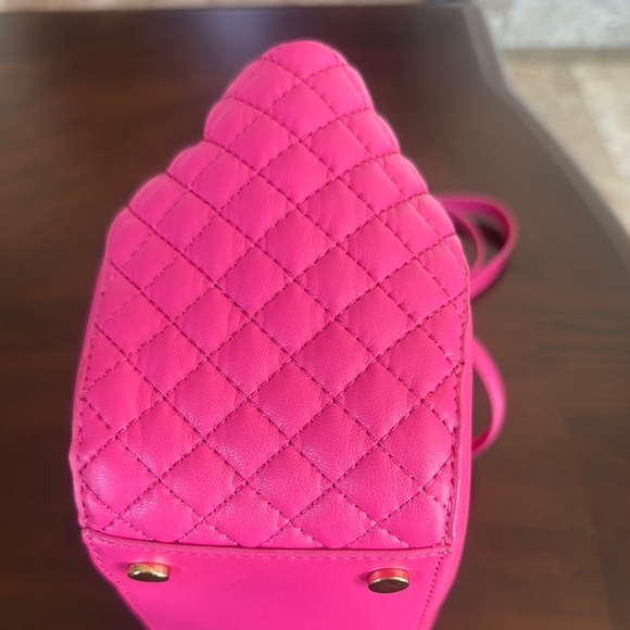 INC International Concepts Pink with Gold Hardware Crossbody Shoulder Bag. - Picture 6 of 7